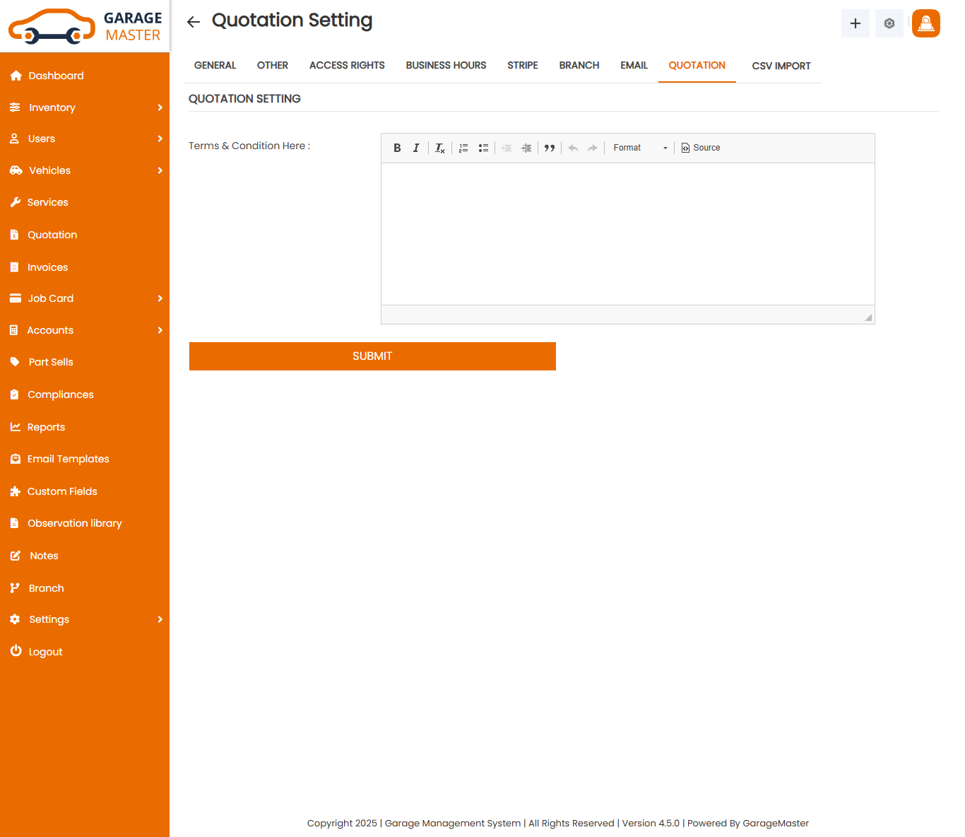 Business Hours Settings